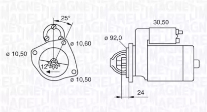 Стартер (MAGNETI MARELLI: 063280020010)