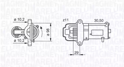 Стартер (MAGNETI MARELLI: 063280027010)