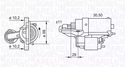 Стартер (MAGNETI MARELLI: 063280028010)