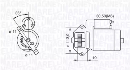 Стартер (MAGNETI MARELLI: 063280031010)