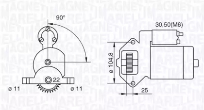 Стартер (MAGNETI MARELLI: 063280032010)