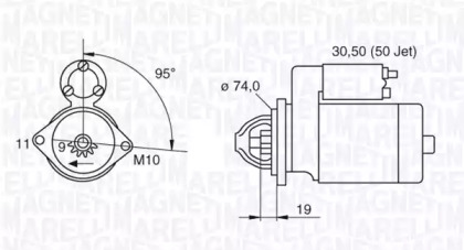 Стартер (MAGNETI MARELLI: 063280048010)