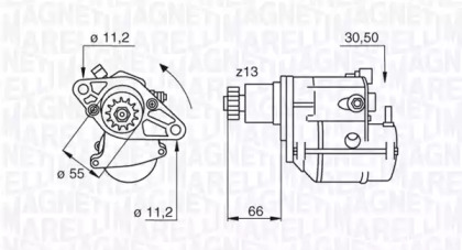 Стартер (MAGNETI MARELLI: 063280053010)