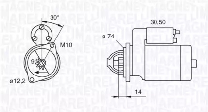 Стартер (MAGNETI MARELLI: 063280055010)