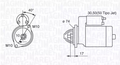 Стартер (MAGNETI MARELLI: 063280057010)