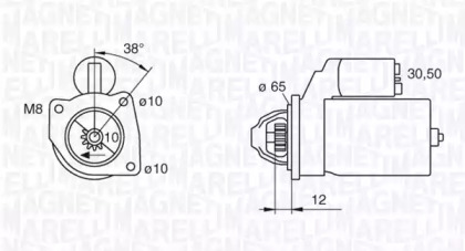 Стартер (MAGNETI MARELLI: 063280060010)