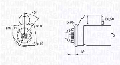 Стартер (MAGNETI MARELLI: 063280061010)