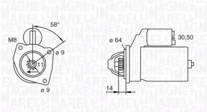 Стартер (MAGNETI MARELLI: 063111027010)