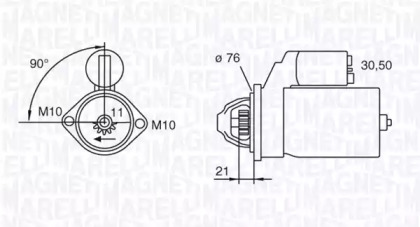 Стартер (MAGNETI MARELLI: 063280071010)