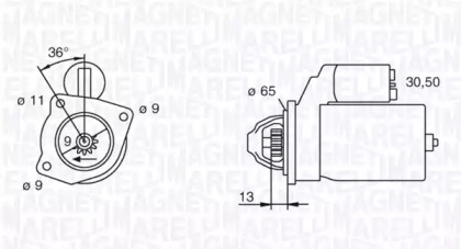 Стартер (MAGNETI MARELLI: 063111007010)