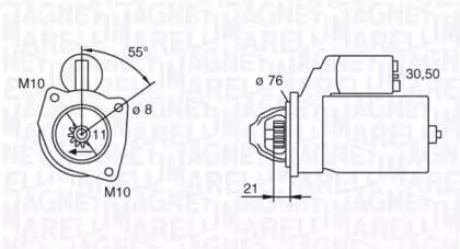 Стартер (MAGNETI MARELLI: 063193001010)