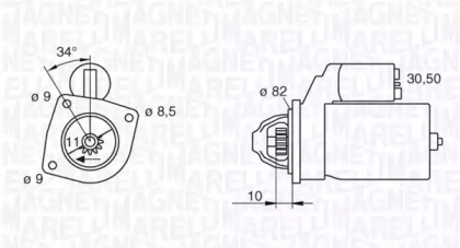 Стартер (MAGNETI MARELLI: 063113002010)