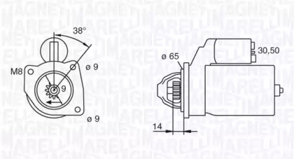 Стартер (MAGNETI MARELLI: 063101015010)