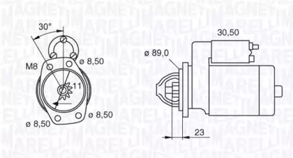 Стартер (MAGNETI MARELLI: 063207151010)