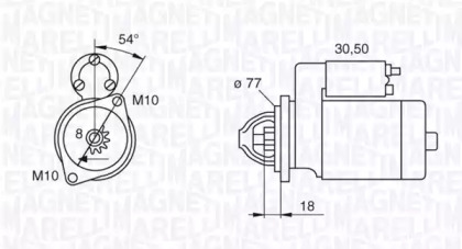 Стартер (MAGNETI MARELLI: 063280901010)