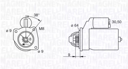 Стартер (MAGNETI MARELLI: 063102018010)