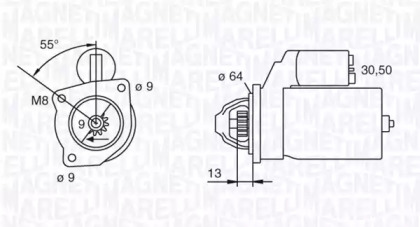 Стартер (MAGNETI MARELLI: 063103025010)