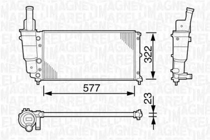 Теплообменник (MAGNETI MARELLI: 350213114000)