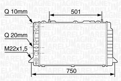 Теплообменник (MAGNETI MARELLI: 350213117600)