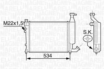 Теплообменник (MAGNETI MARELLI: 350213117700)