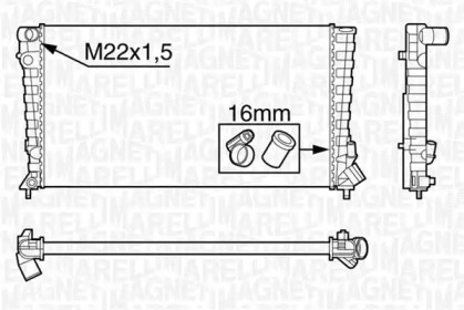 Теплообменник (MAGNETI MARELLI: 350213118500)