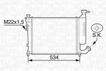 Теплообменник (MAGNETI MARELLI: 350213118900)