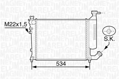 Теплообменник (MAGNETI MARELLI: 350213119009)