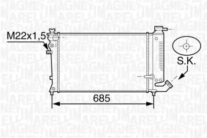 Теплообменник (MAGNETI MARELLI: 350213119400)