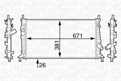 Теплообменник (MAGNETI MARELLI: 350213123400)