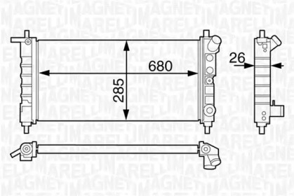 Теплообменник (MAGNETI MARELLI: 350213124400)