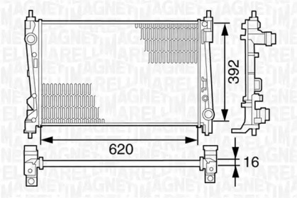 Теплообменник (MAGNETI MARELLI: 350213124900)