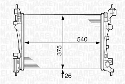 Теплообменник (MAGNETI MARELLI: 350213126500)