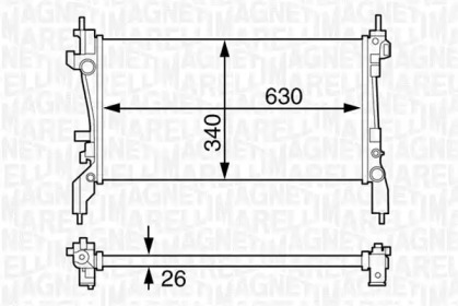 Теплообменник (MAGNETI MARELLI: 350213130200)