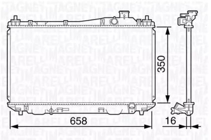 Теплообменник (MAGNETI MARELLI: 350213133000)