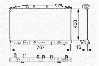 Теплообменник (MAGNETI MARELLI: 350213133900)