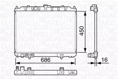 Теплообменник (MAGNETI MARELLI: 350213135300)