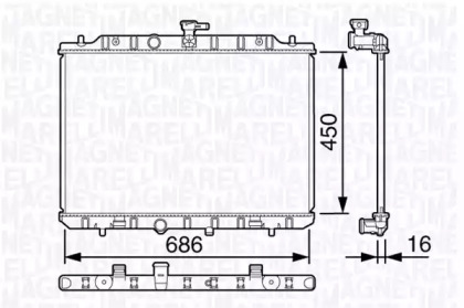 Теплообменник (MAGNETI MARELLI: 350213135700)