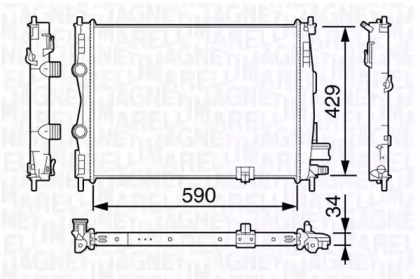 Теплообменник (MAGNETI MARELLI: 350213135900)