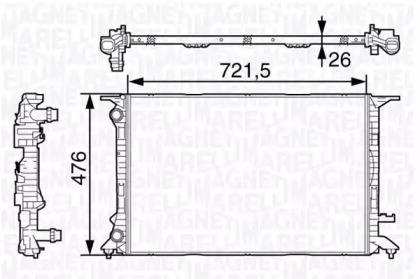 Теплообменник (MAGNETI MARELLI: 350213138400)