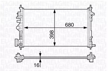 Теплообменник (MAGNETI MARELLI: 350213140700)