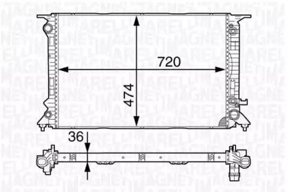 Теплообменник (MAGNETI MARELLI: 350213141900)