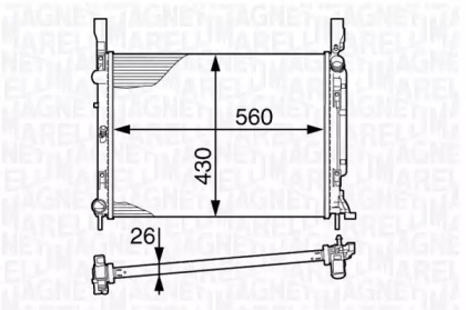 Теплообменник (MAGNETI MARELLI: 350213142400)