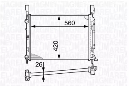 Теплообменник (MAGNETI MARELLI: 350213142600)