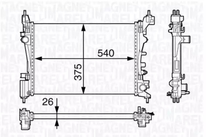 Теплообменник (MAGNETI MARELLI: 350213143100)