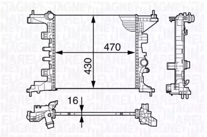 Теплообменник (MAGNETI MARELLI: 350213143200)