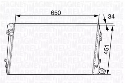 Теплообменник (MAGNETI MARELLI: 350213143700)