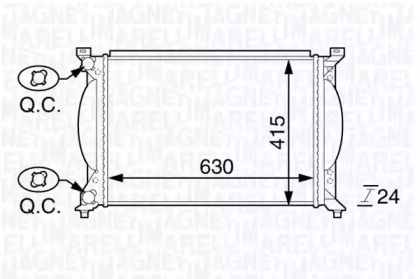 Теплообменник (MAGNETI MARELLI: 350213143800)