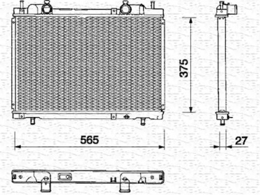 Теплообменник (MAGNETI MARELLI: 350213143000)