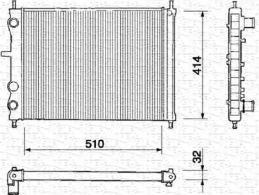 Теплообменник (MAGNETI MARELLI: 350213150000)