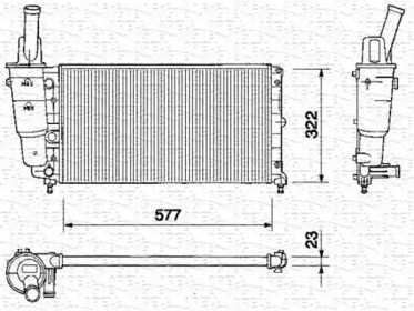 Теплообменник (MAGNETI MARELLI: 350213160000)